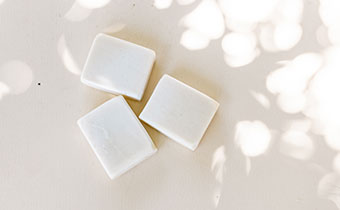 three bars of soap